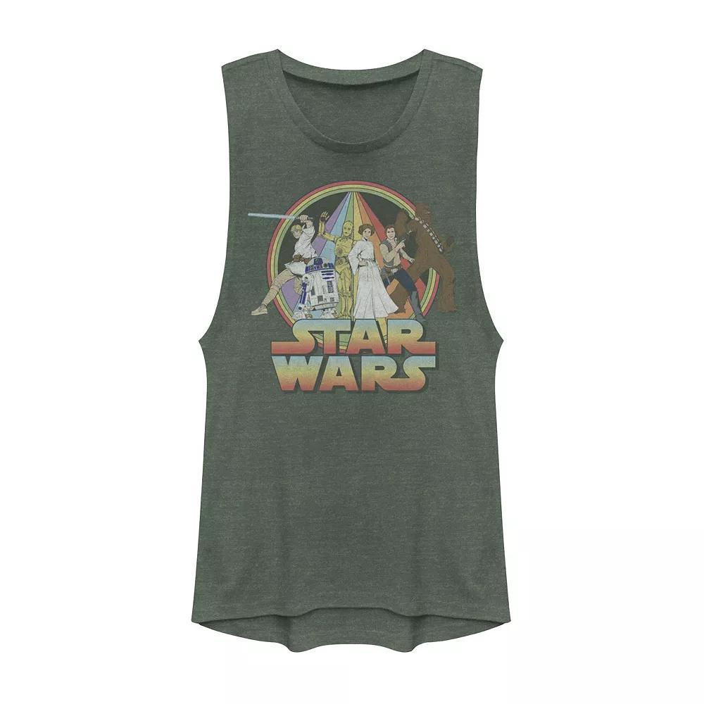 Disney's Minnie Mouse Distressed Framed Portrait Juniors' Muscle Tank Top, Girl's,  Product Image