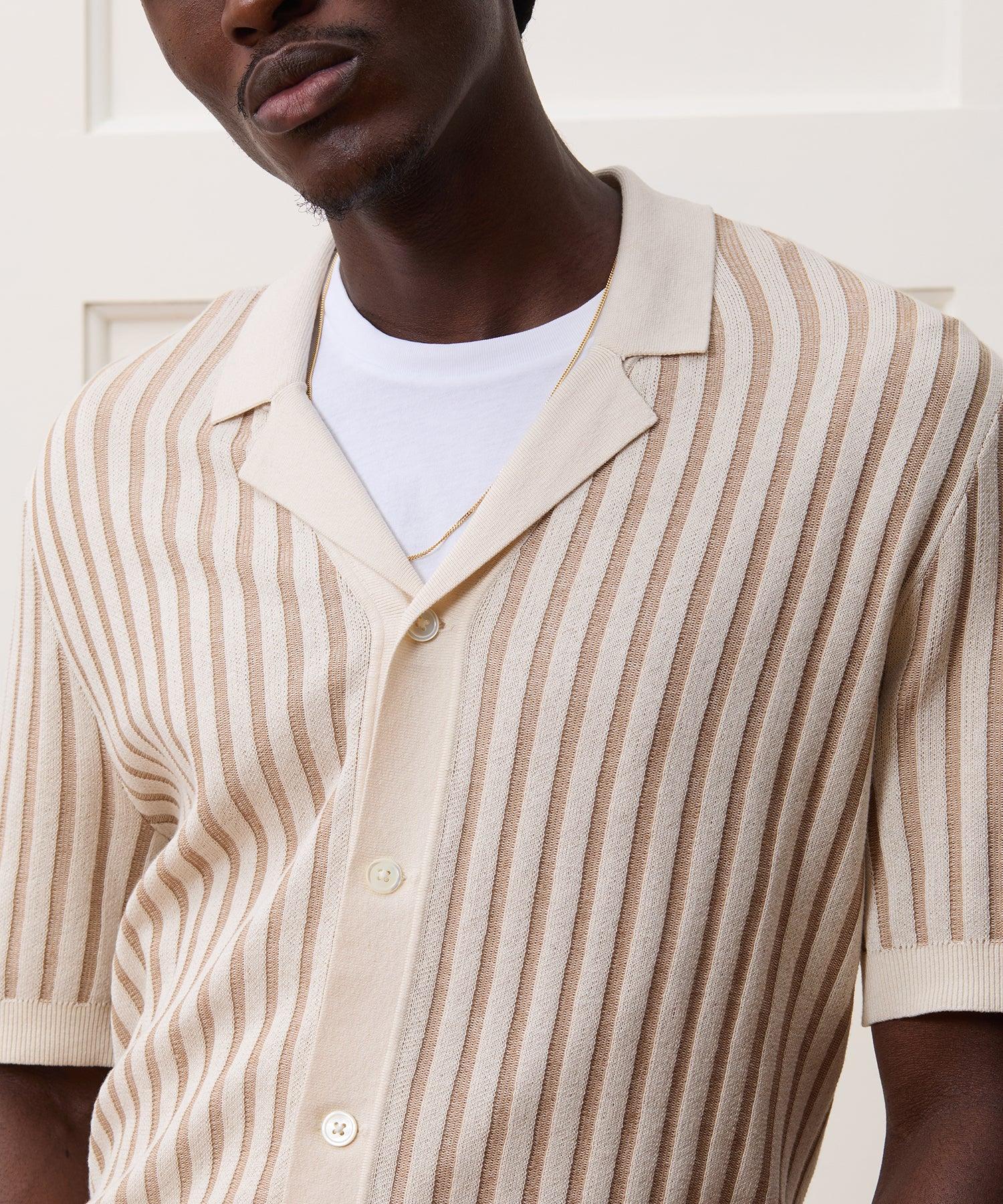 Cropped Silk-Cotton Bungalow Sweater Polo Product Image