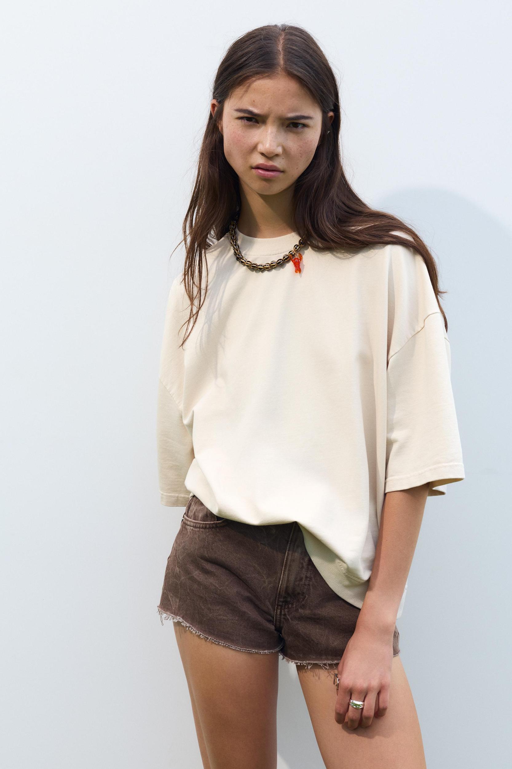 Oversize short sleeve sweatshirt Product Image