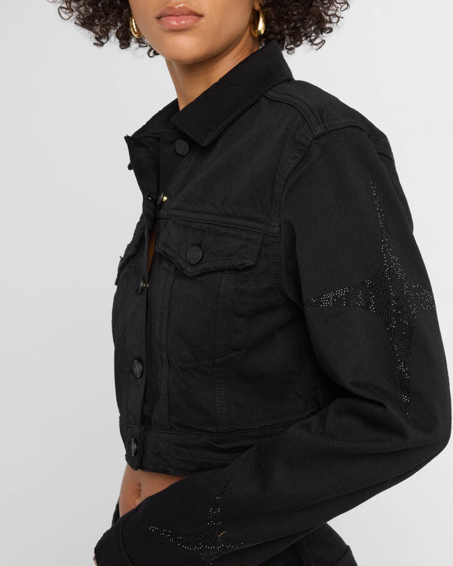 Cropped Star Denim Jacket Product Image