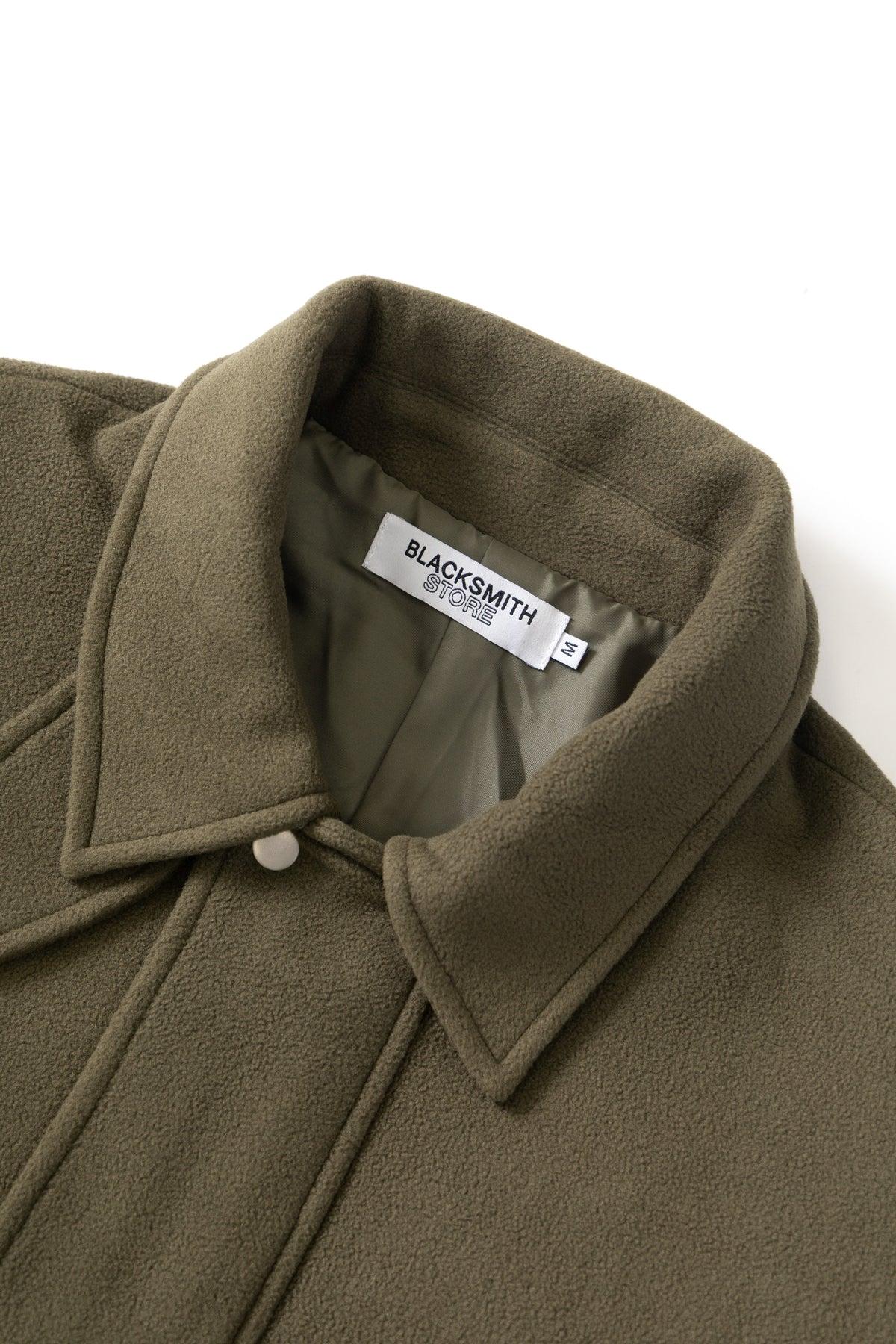 Blacksmith - Polar Fleece Warm Up Jacket - Olive Product Image