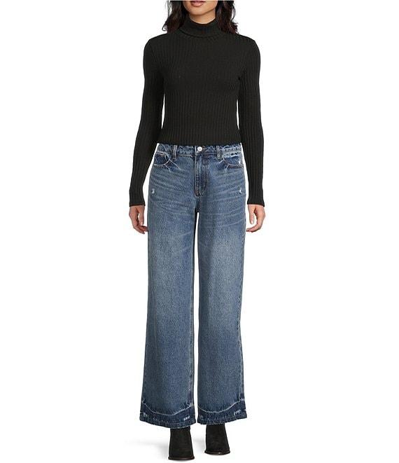 Copper Key Roll Neck Rib Sweater Product Image