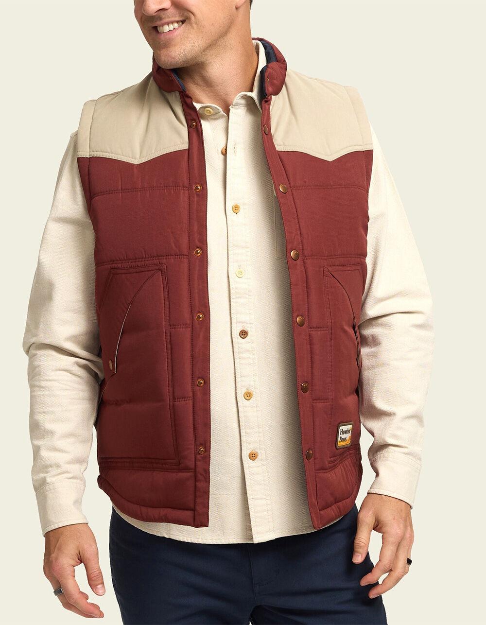 HOWLER BROTHERS Rounder Mens Vest - BURNT RED Product Image