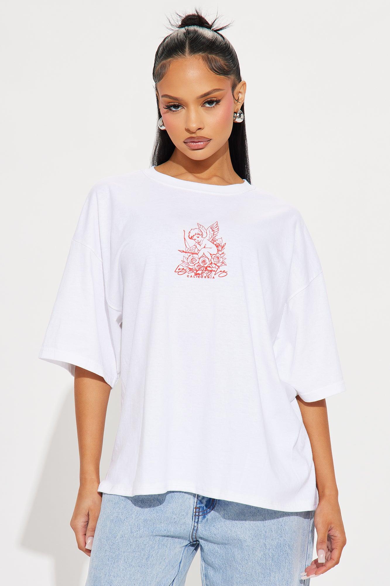 Heaven Sent LA Oversized Tee - White Product Image