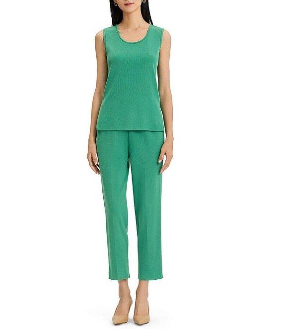 Ming Wang Knit Scoop Neck Sleeveless Tank Product Image