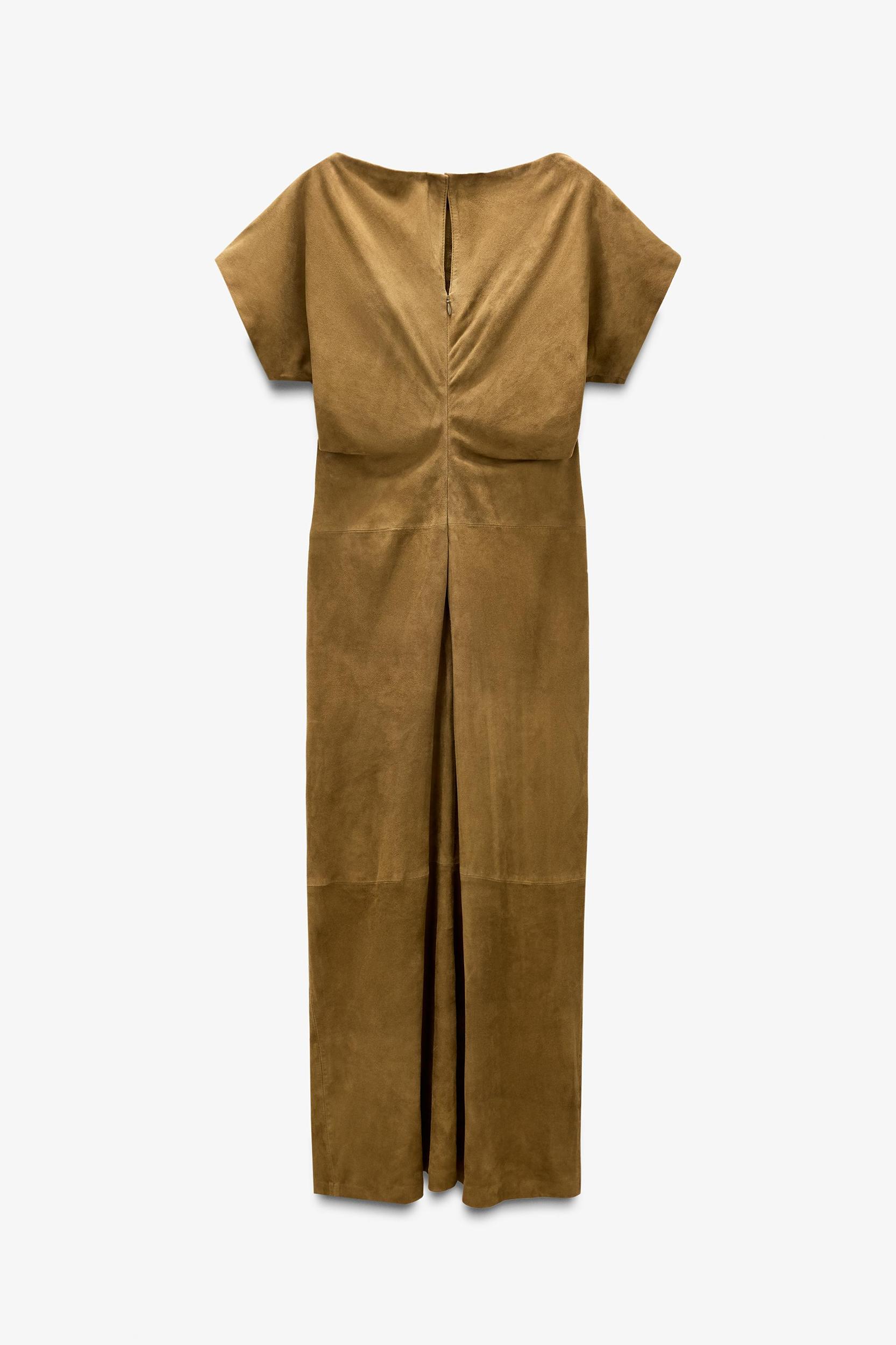 LIMITED EDITION SUEDE DRAPED DRESS Product Image