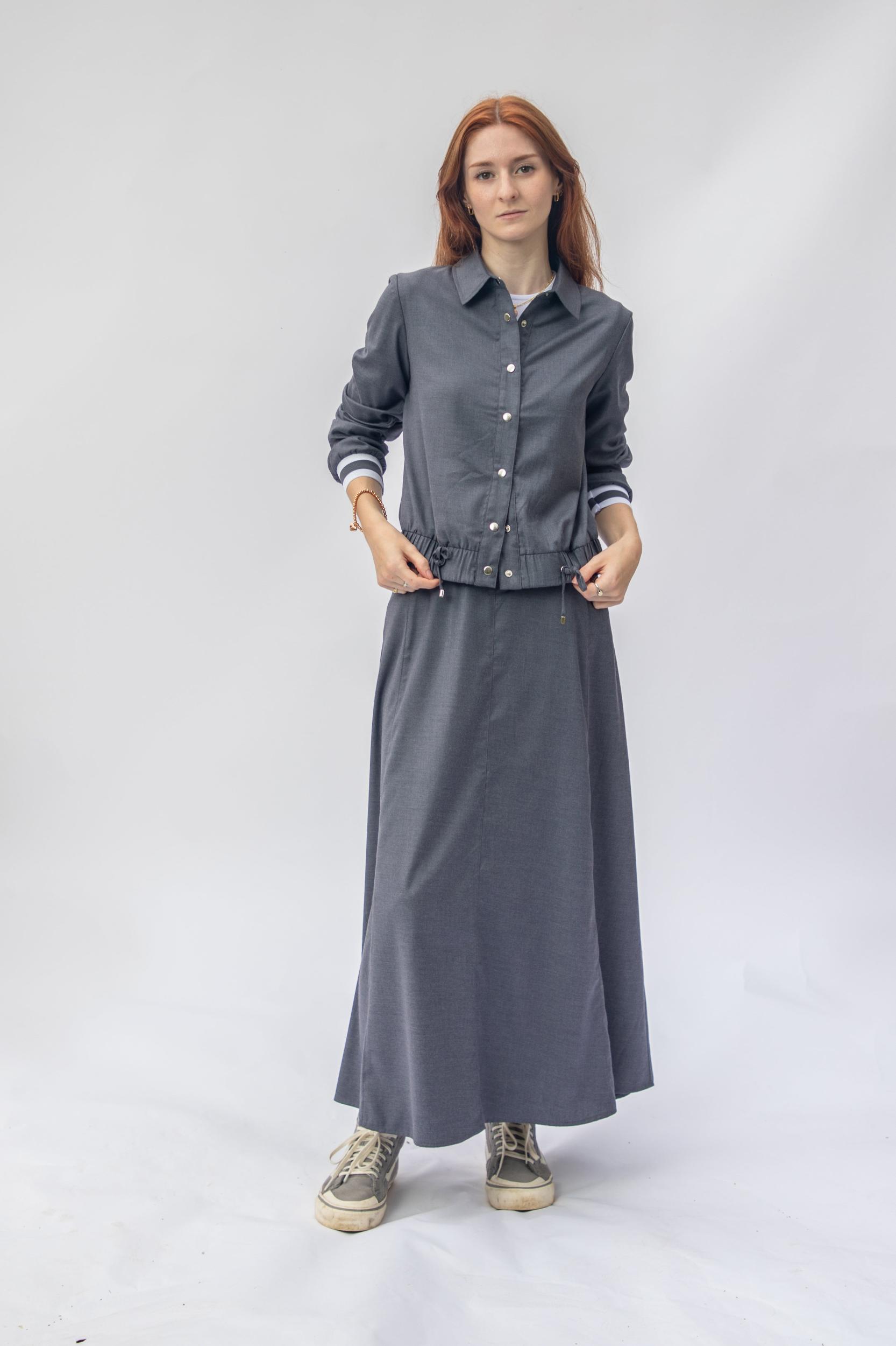 Chambray Snap Jacket Product Image