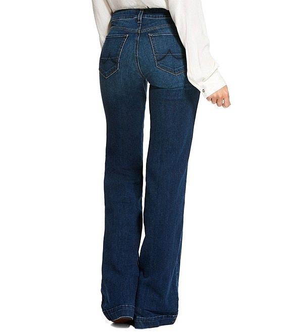 Ariat Kelsea Mid Rise 5-Pocket Stretch Wide Leg Jeans Product Image
