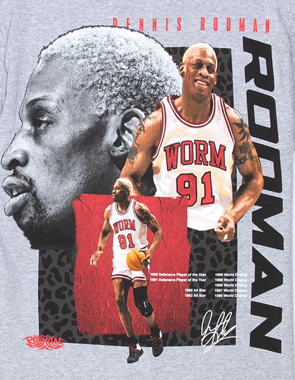 RODMAN Collage Mens Boxy Tee - HEATHER GRAY Product Image