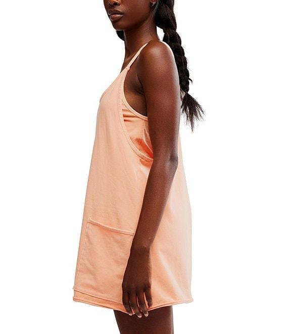 Free People FP Movement Hot Shot Scoop Neck Sleeveless Patch Pocket Mini Dress Product Image