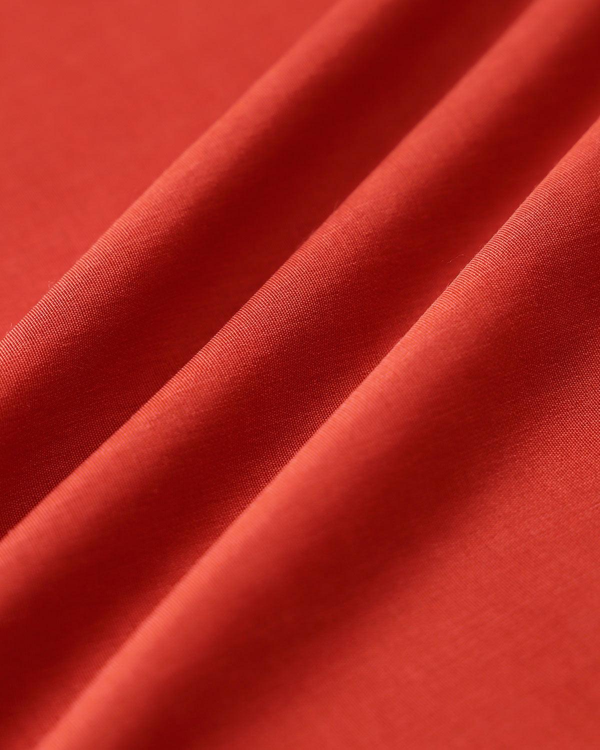 Red V-neck Button Sleeveless Midi Dress Product Image