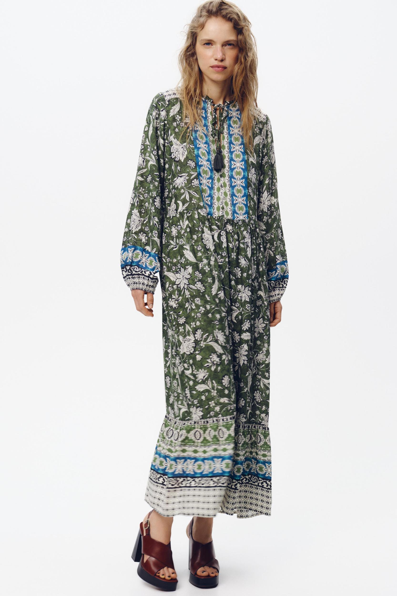 PRINTED MIDI DRESS Product Image