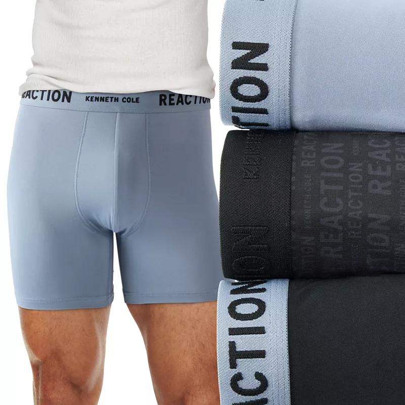 Men's Kenneth Cole Reaction 3-Pack Microfiber Stretch Boxer Briefs, Size: Small, Blue Product Image
