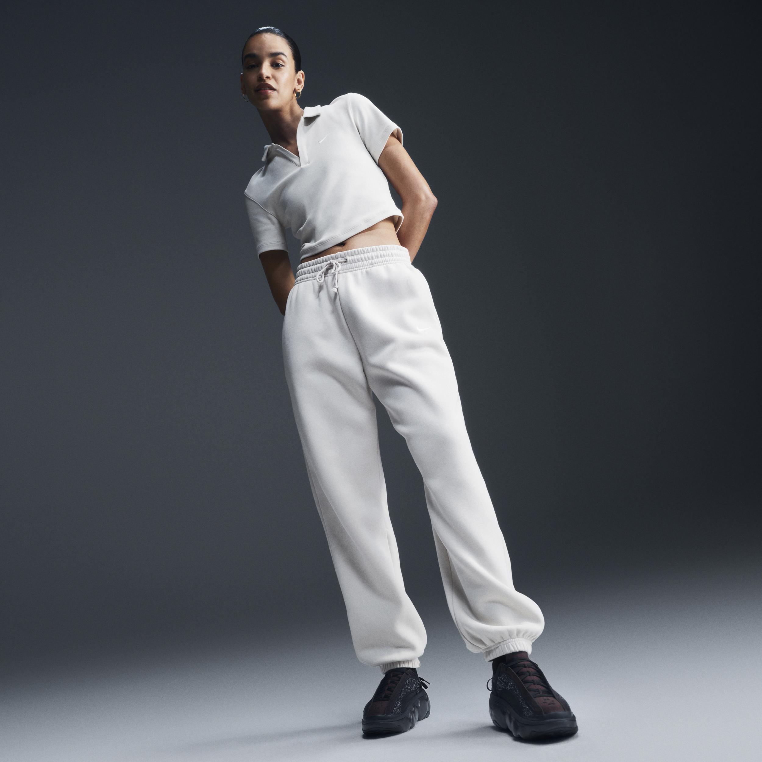 Womens Nike Sportswear Phoenix Fleece High-Waisted Oversized Sweatpants | FZ5996-104 Product Image