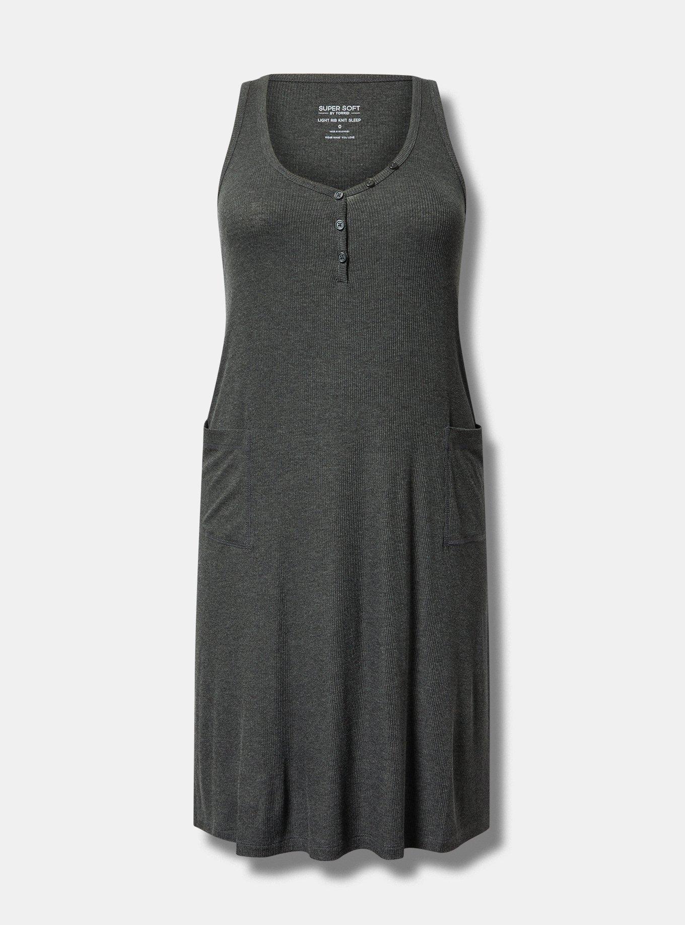 Ribbed Midi Lounge Dress Product Image