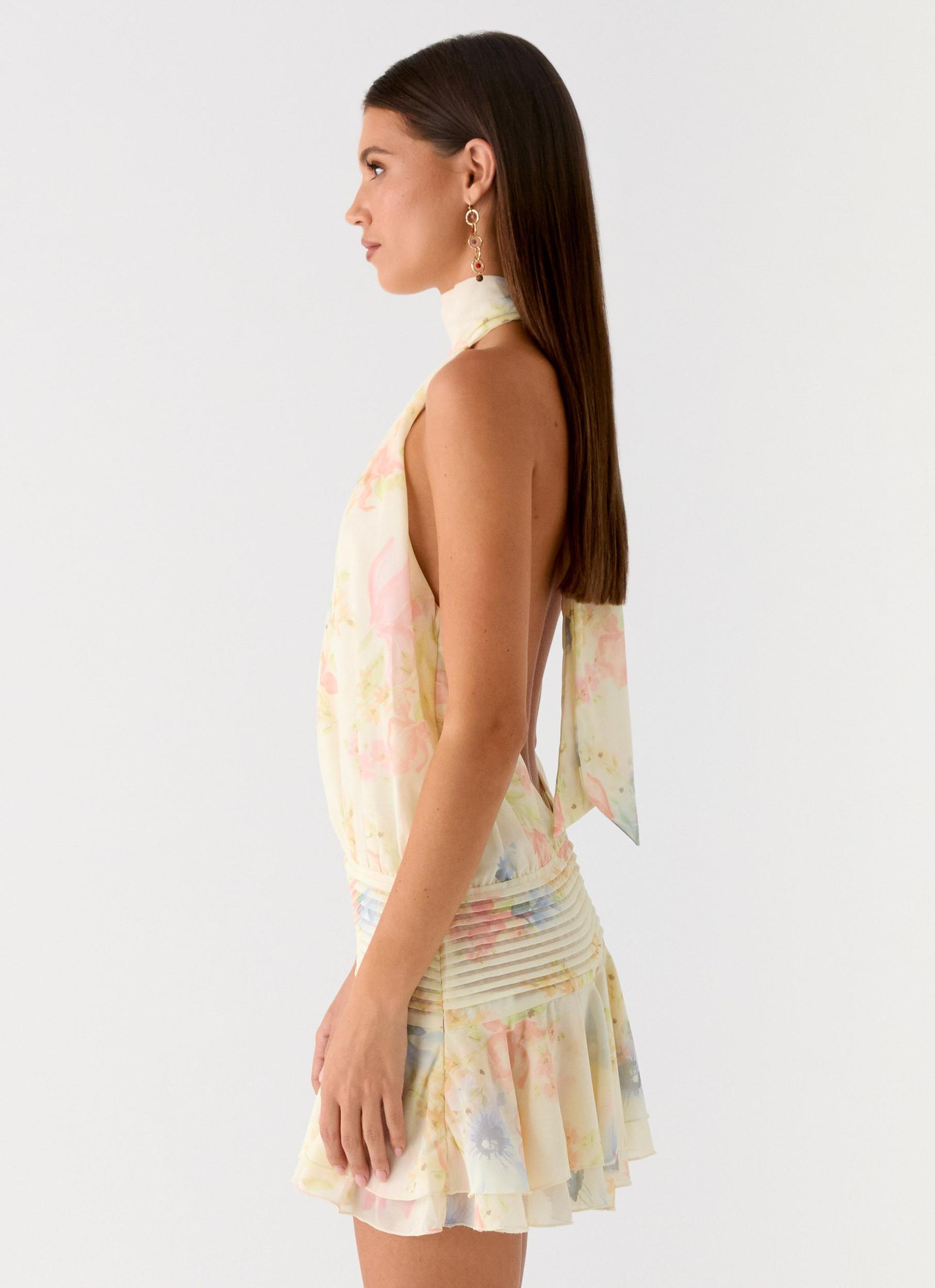 Willow Chiffon Mini Dress - Spring Meadow Product Image