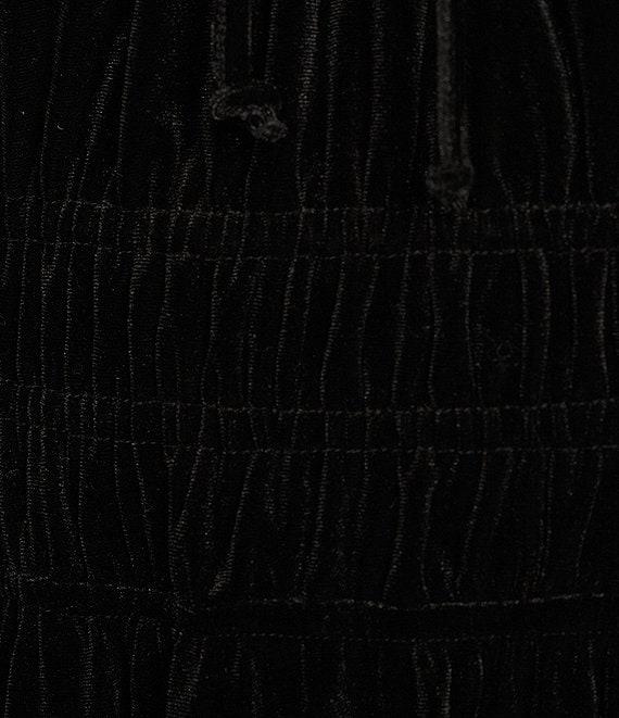 Copper Key Velvet Elastic Short Sleeve Dress Product Image