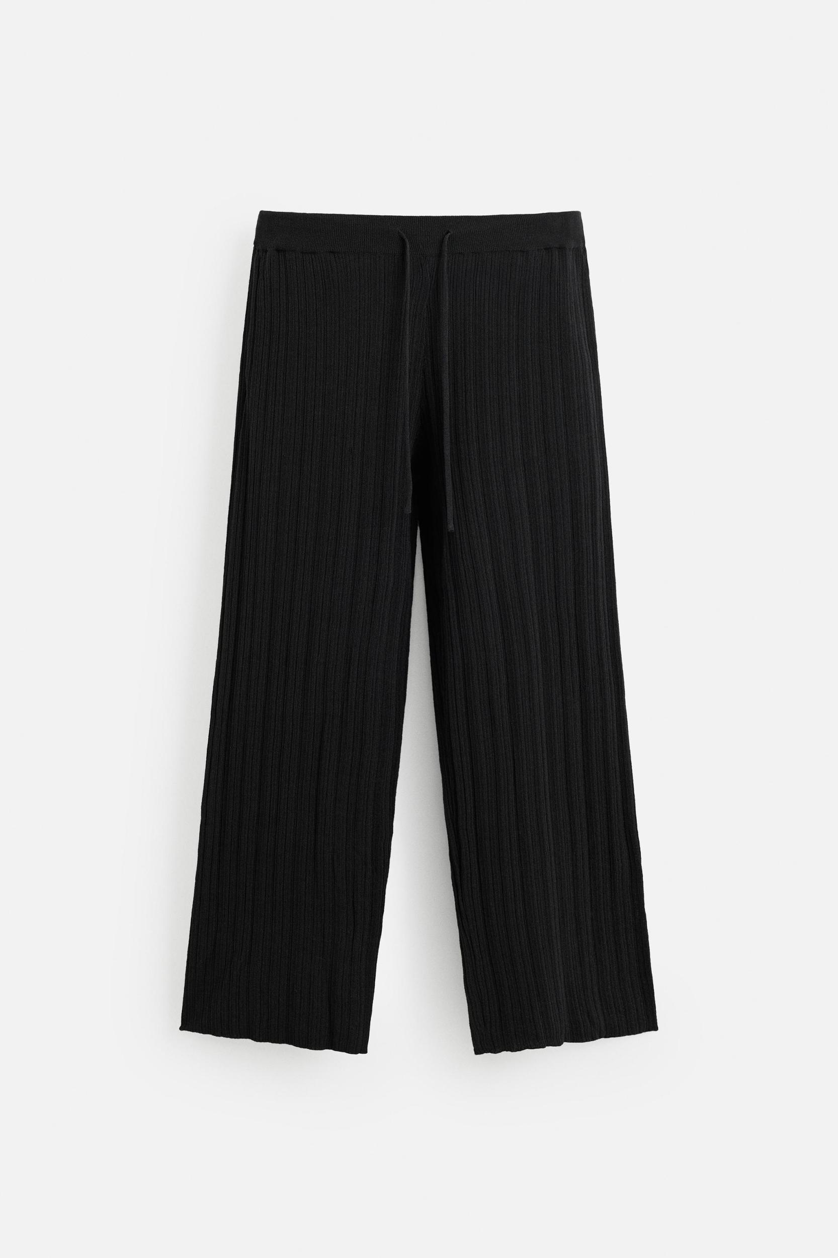 STRUCTURED KNIT PANTS Product Image