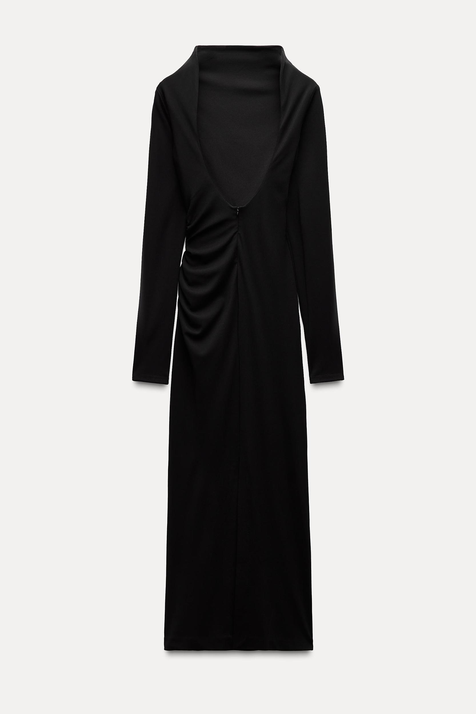 DRAPED OPEN BACK DRESS Product Image