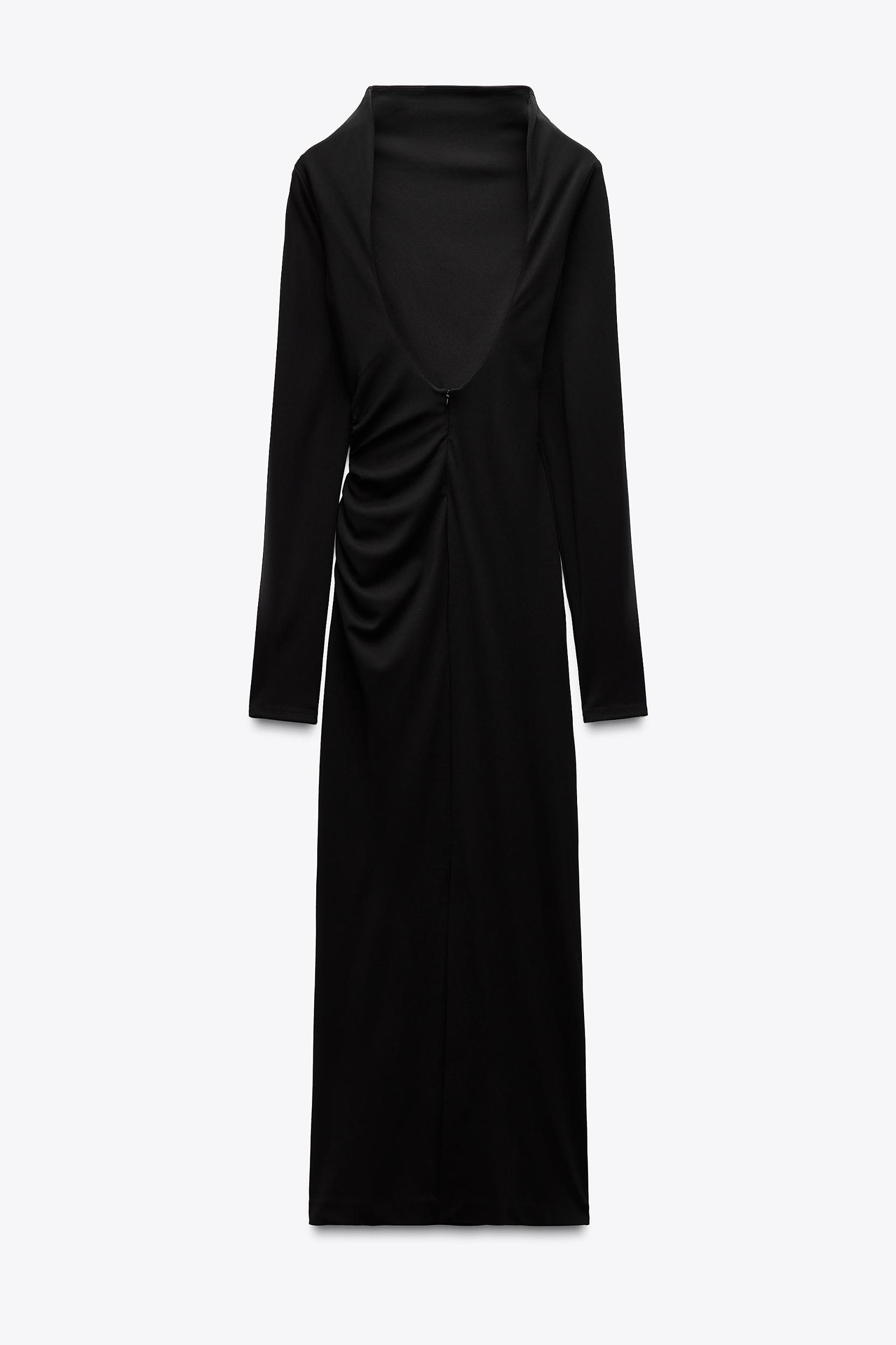 DRAPED OPEN BACK DRESS Product Image