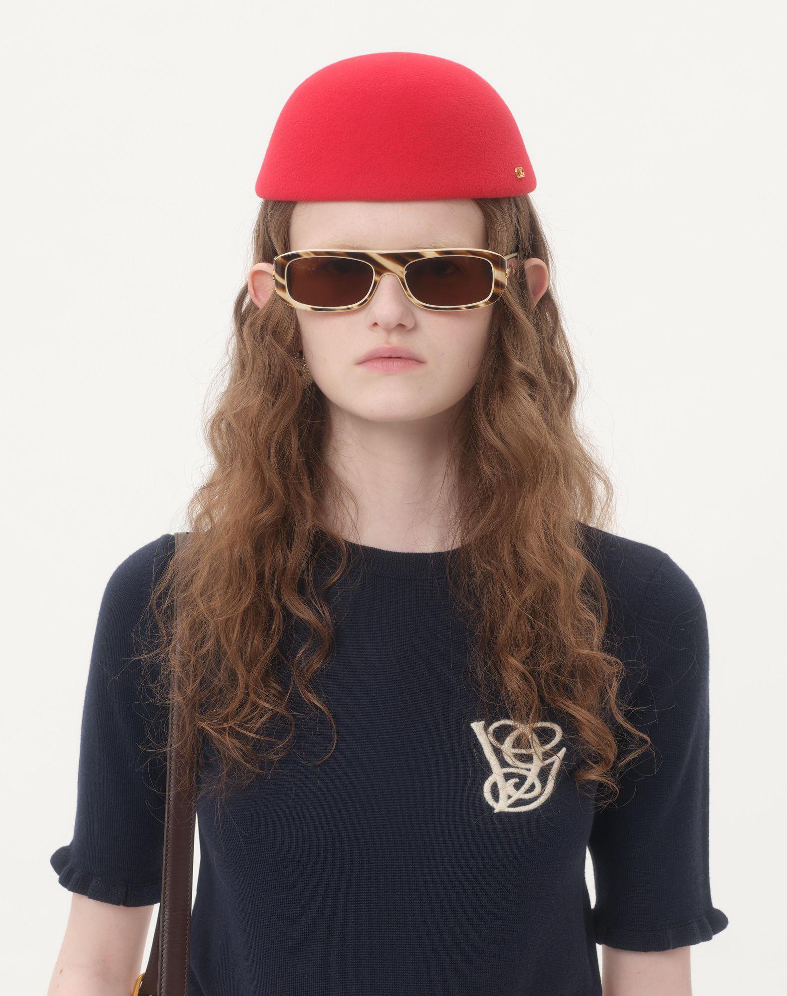 Embroidered Wool Top Product Image