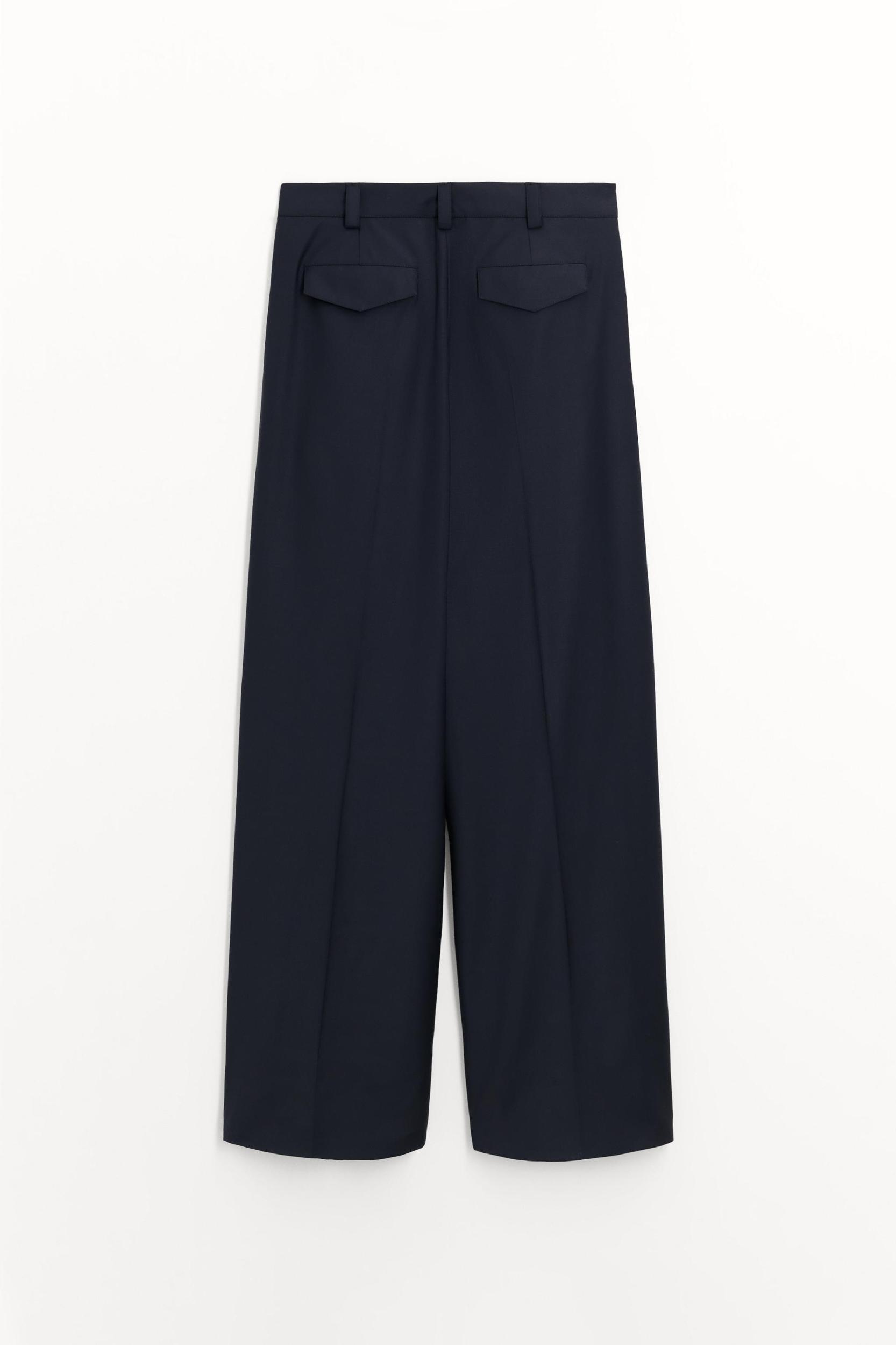 WOOL BLEND PLEATED PANTS ZW COLLECTION Product Image