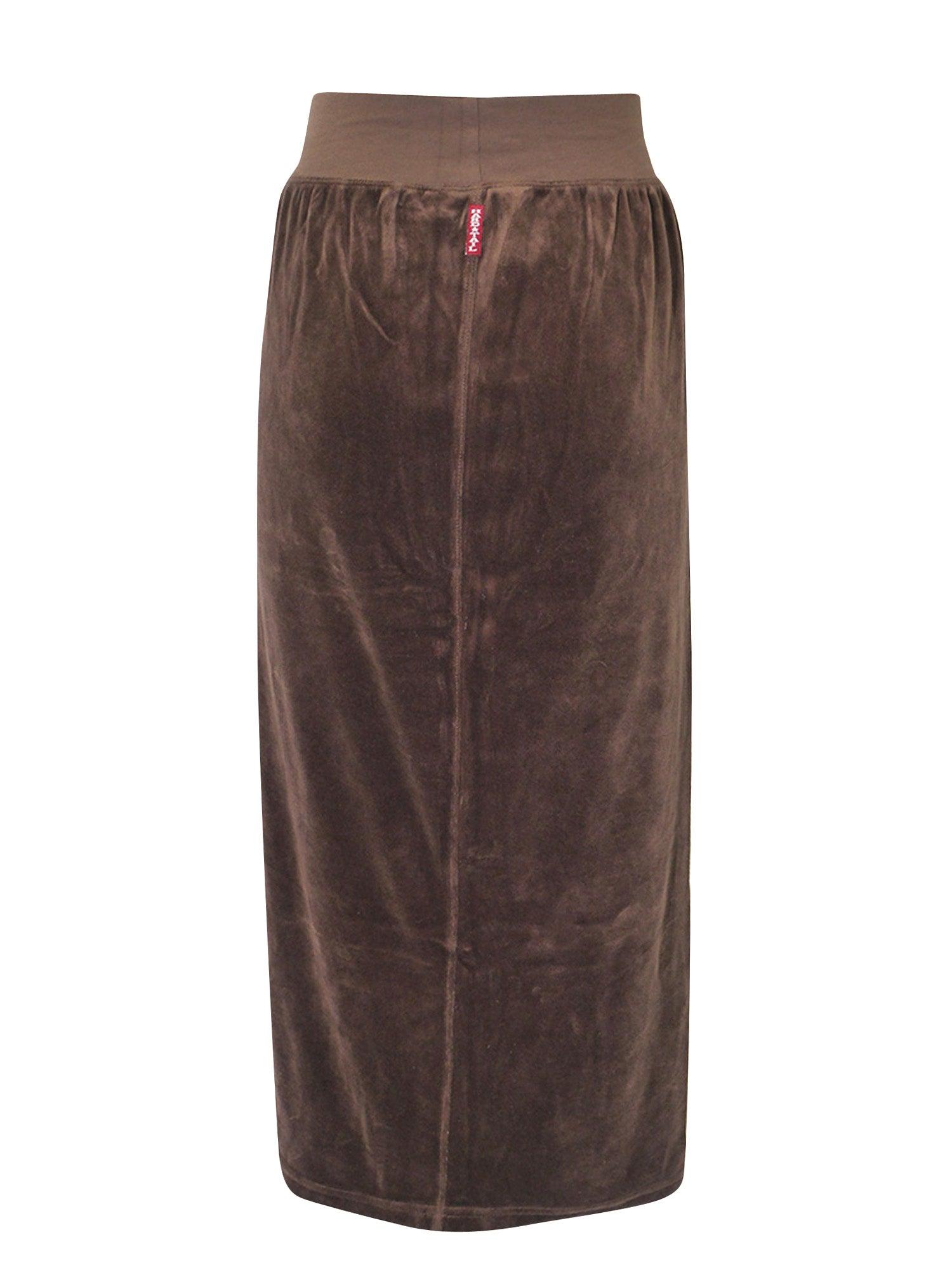 Hard Tail Velour Easy Fit Column Skirt (V-174) Product Image