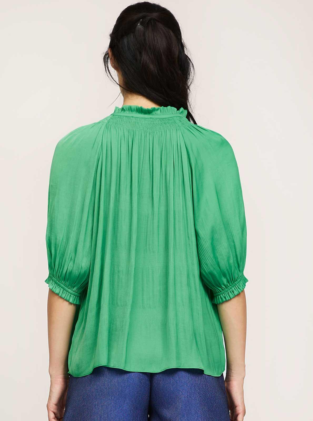 Short Sleeve Tie Front Top Product Image