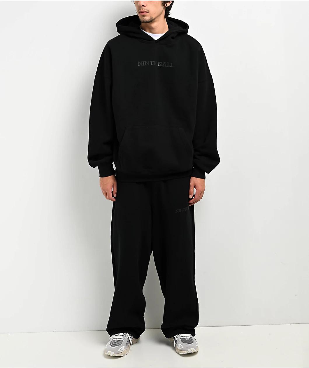 Ninth Hall Black Oversized Sweatpants Product Image