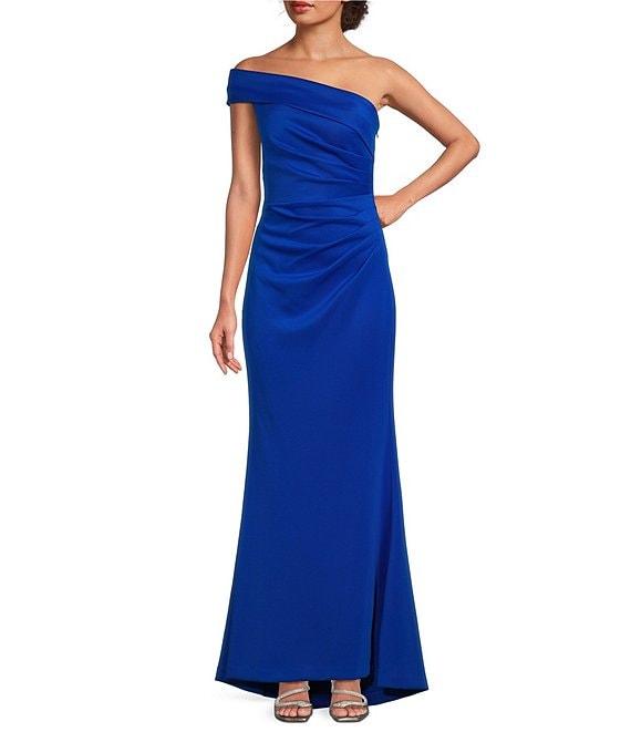 Eliza J Stretch Off-the-Shoulder Sleeveless Gown Product Image