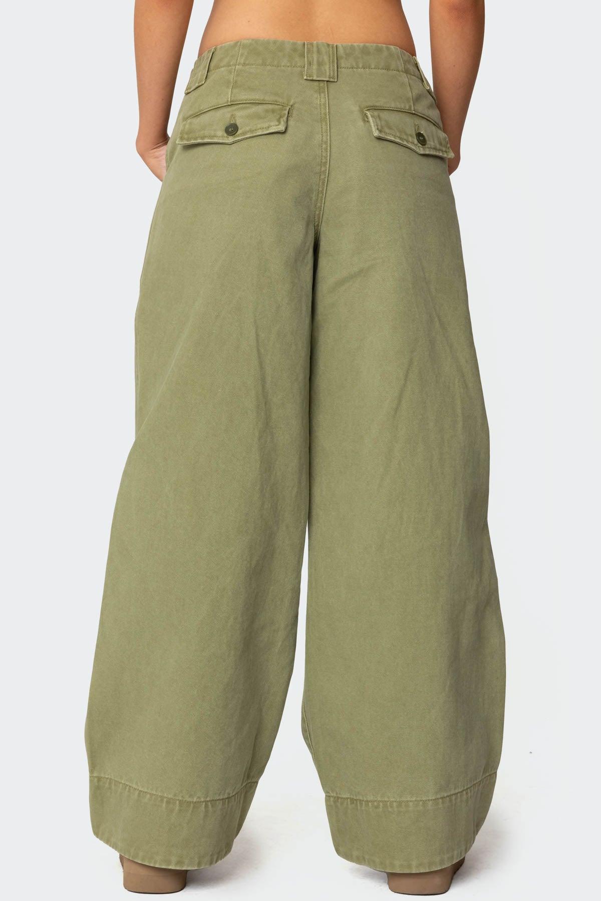 Vivienne Twill Baggy Pants Product Image