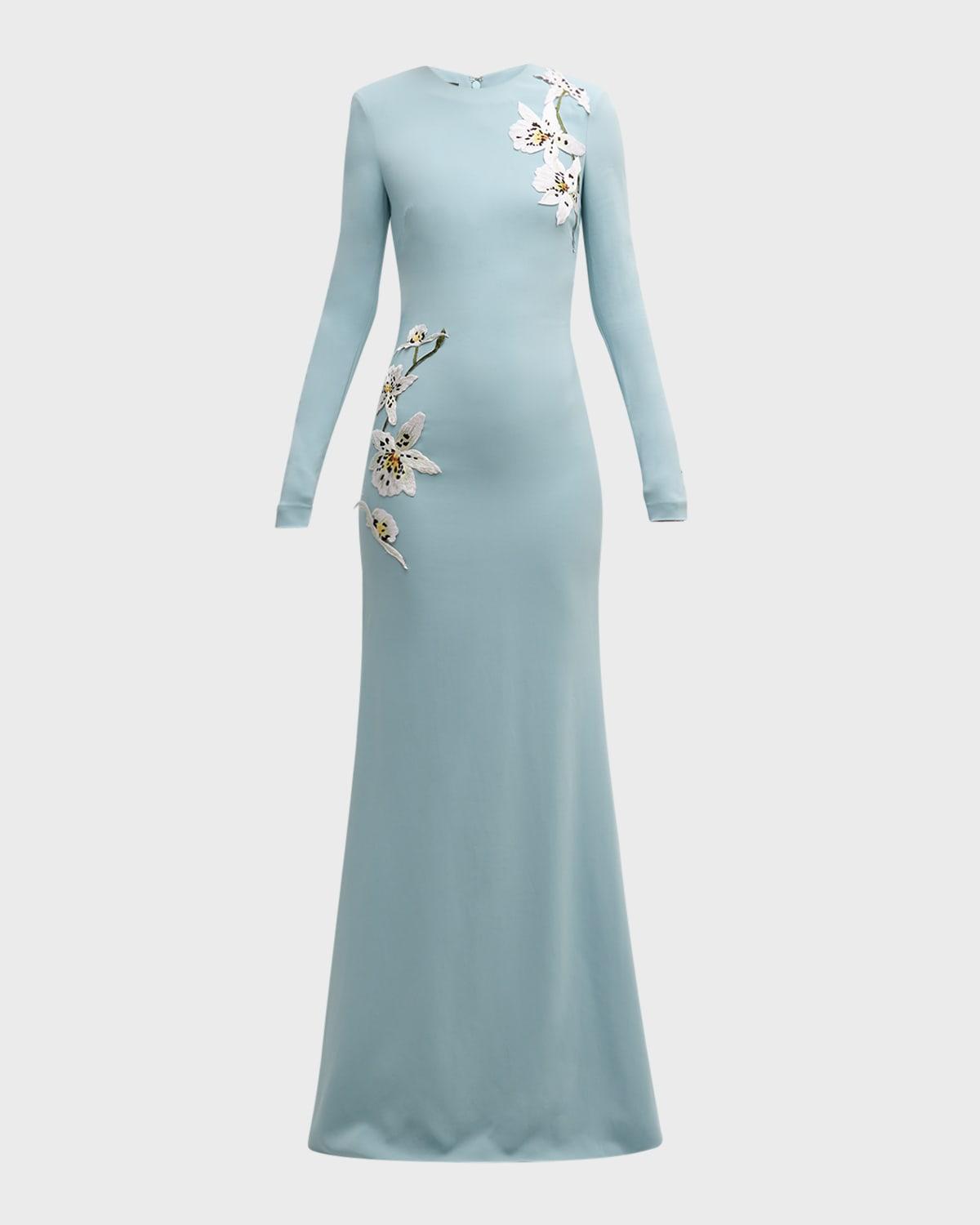 Orchid Threadwork cady gown Product Image