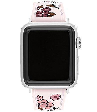 COACH Womens 384041mm Floral Silicone Strap for Apple Watch Product Image