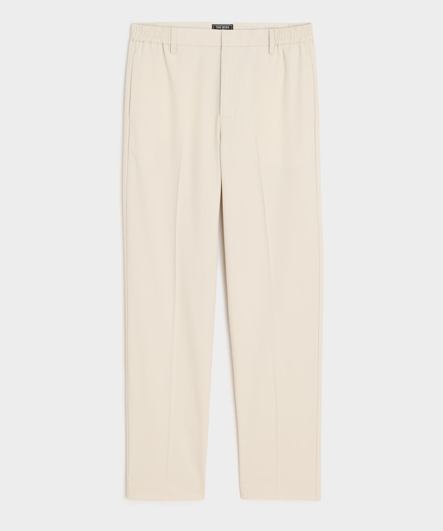 Straight Fit Italian Wool-Cotton Modern Trouser Product Image