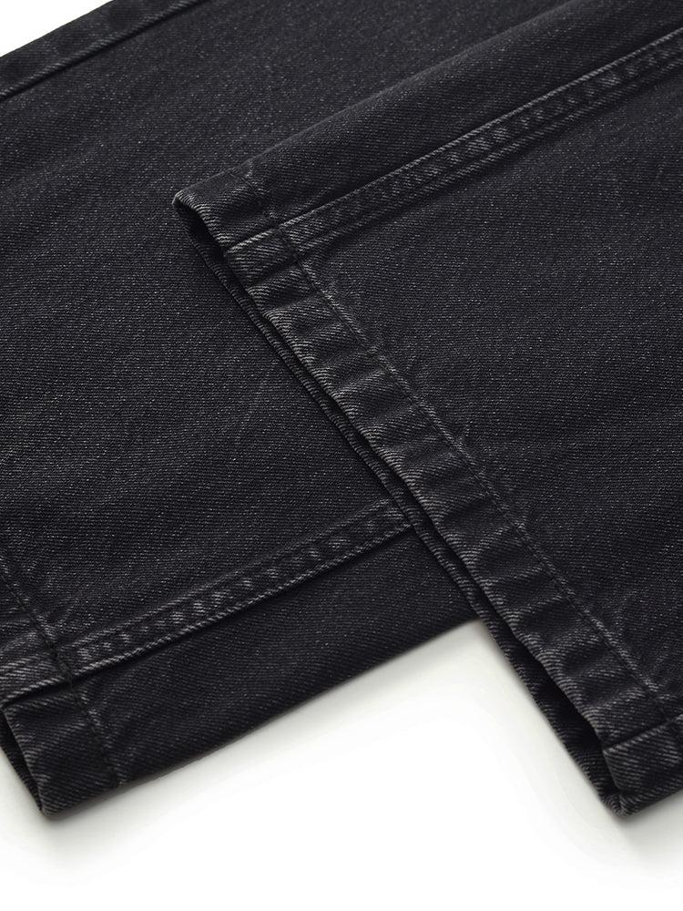 Glitter High-Waisted Straight Women Jeans Product Image