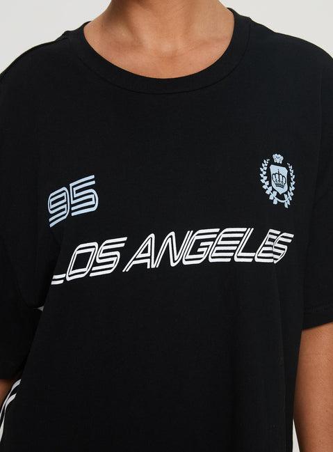 Goal La Oversized Tee Black Product Image