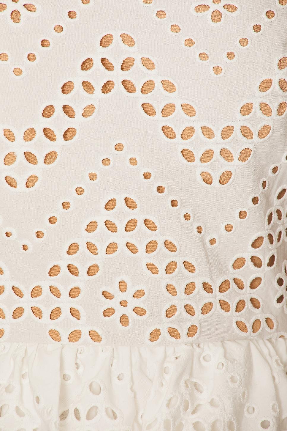 Cotton Broderie Mini Dress self-portrait Product Image