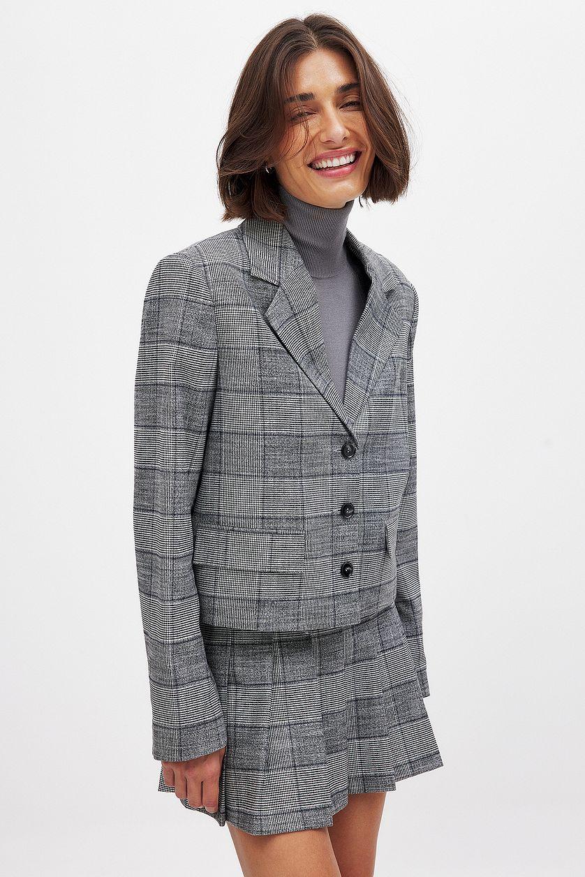 Regular Checked Blazer Product Image