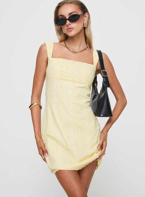 Allegro Mini Dress Lemon Product Image