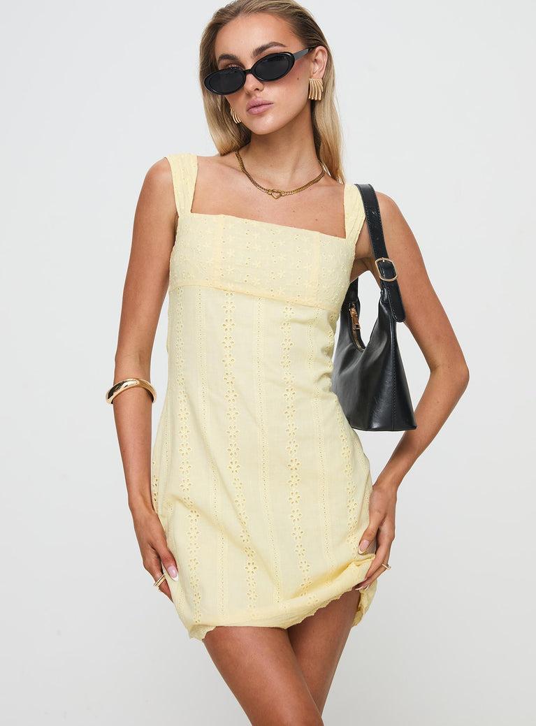 Allegro Mini Dress Lemon Product Image