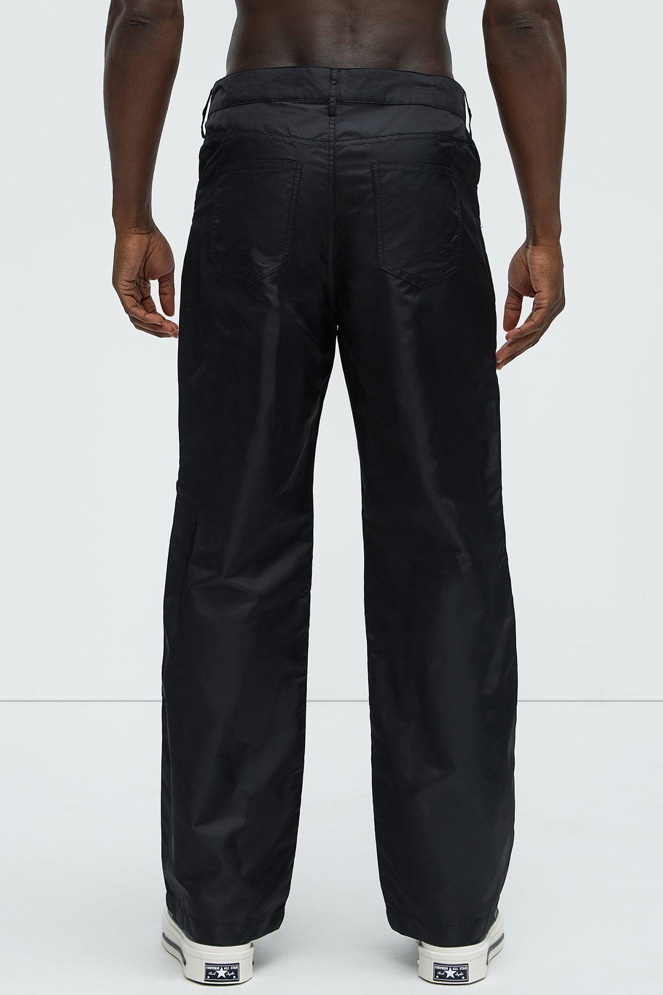 Panel Pocket Relaxed Tech Cargo Pant - Black Product Image