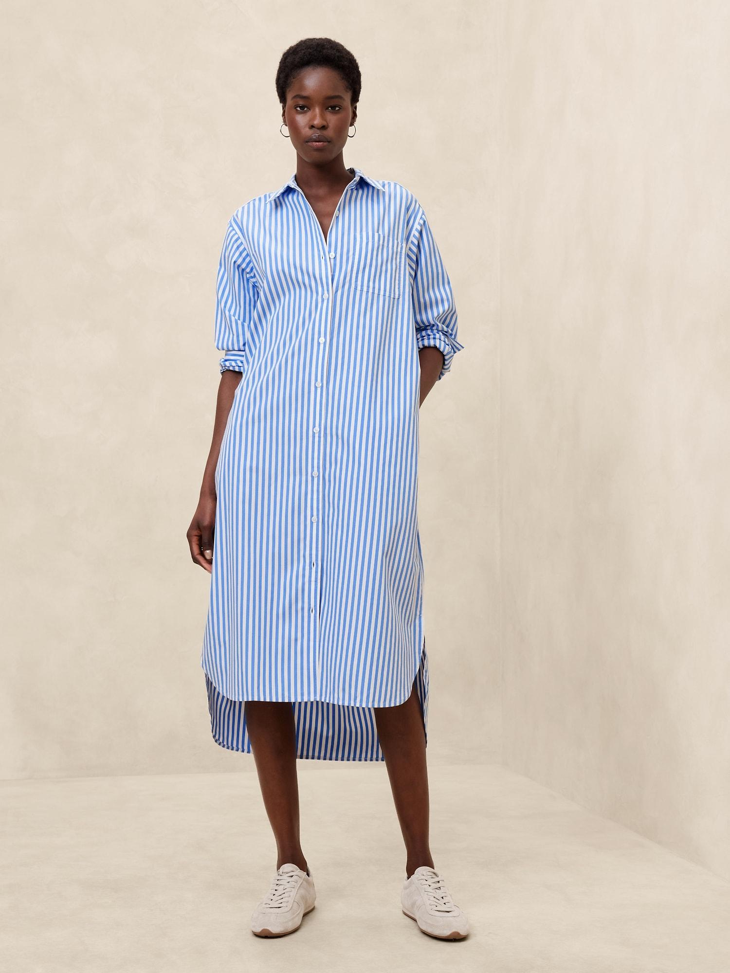 Midi Poplin Shirtdress Product Image