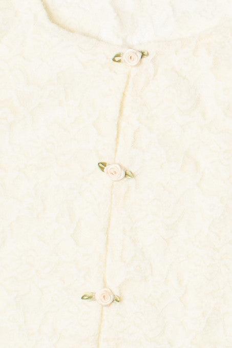 Rose Bud Lace Long Sleeve Top Product Image