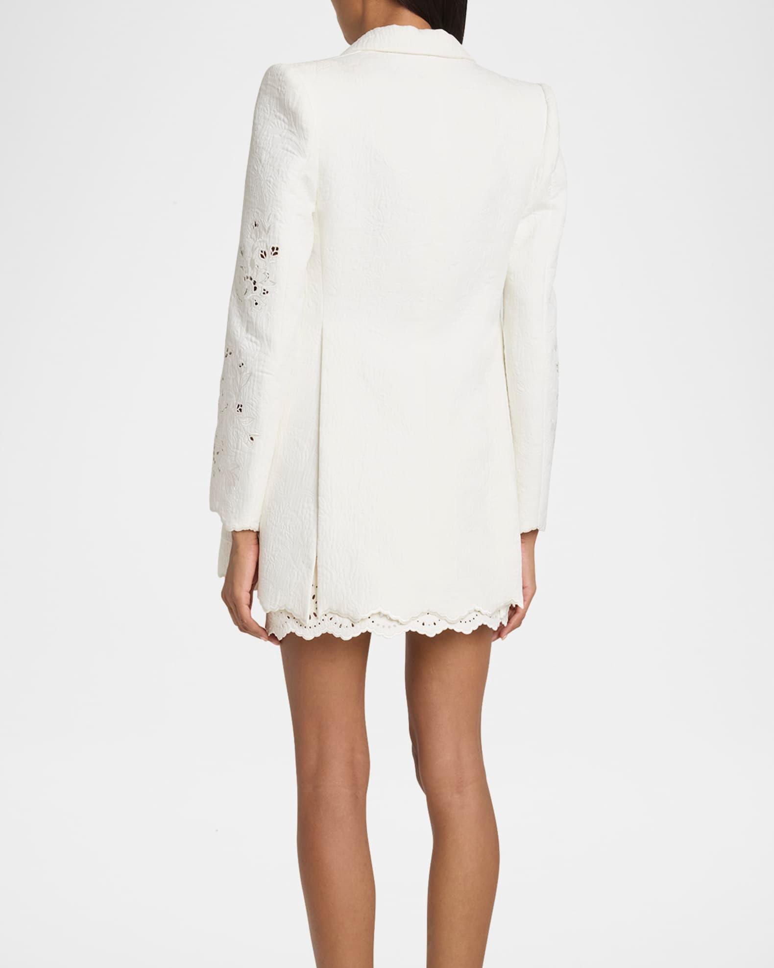 Embroidered Spongy Jacquard Jacket Product Image