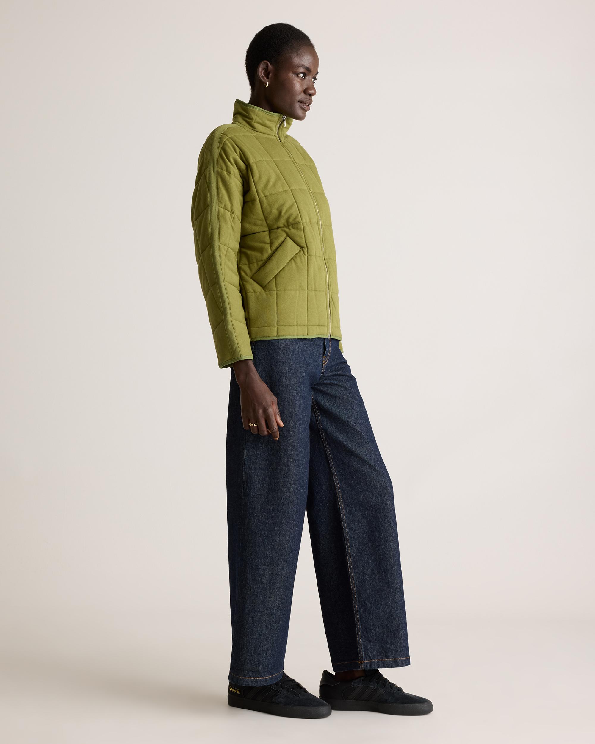 Quince | Women's Quilted Knit Jacket Size XS, Organic Cotton Product Image