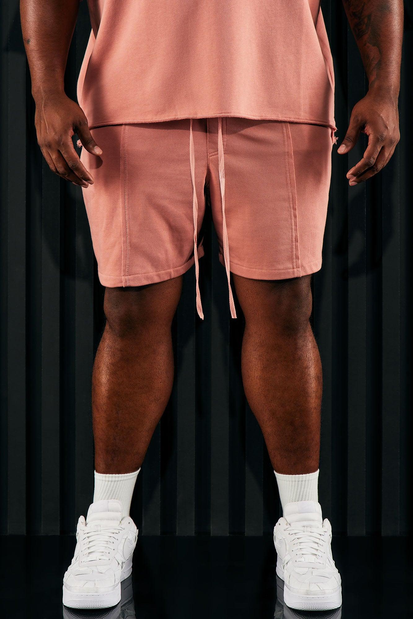 I Like How It Looks Terry Shorts - Mauve Product Image