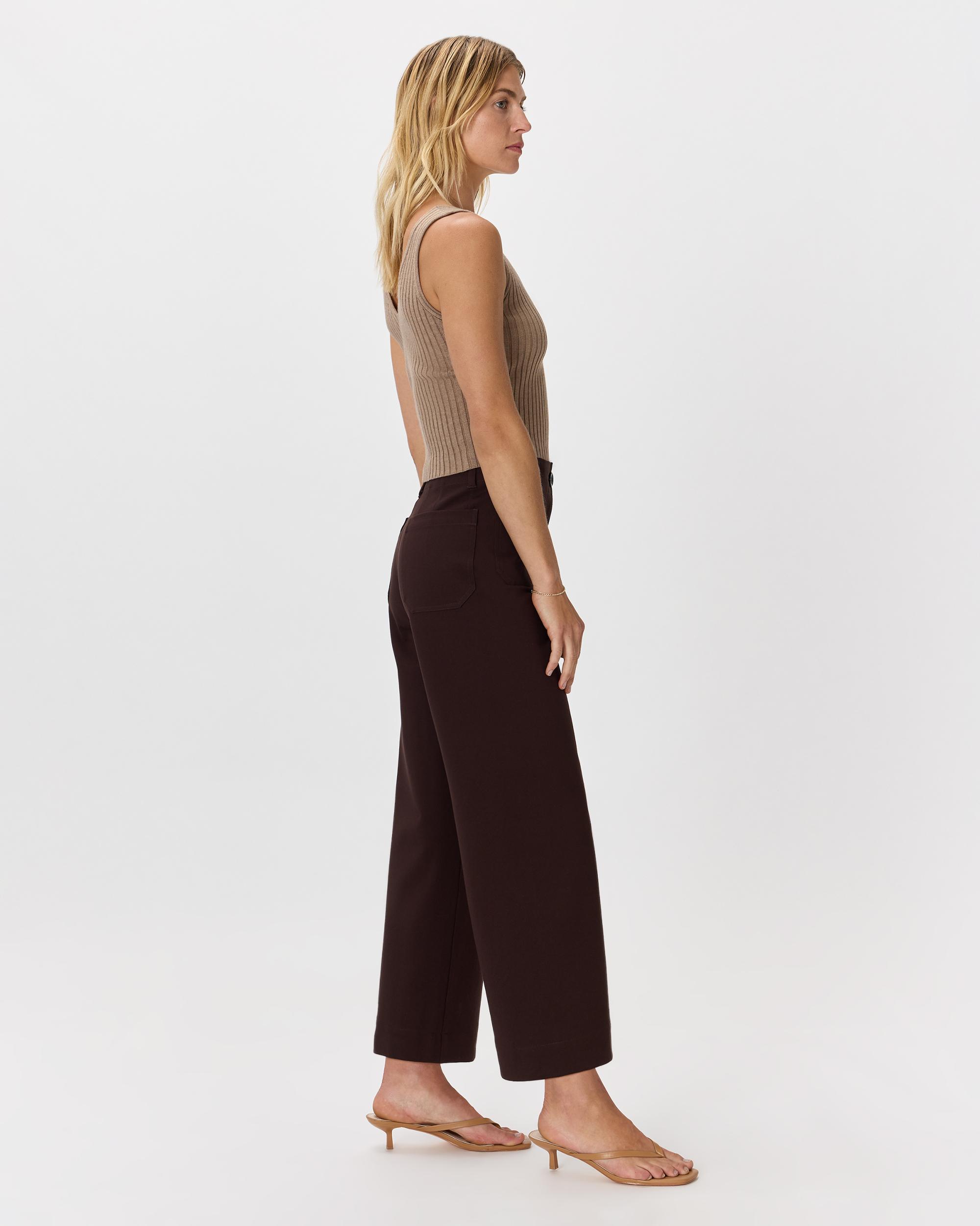 Quince | Women's Ultra-Stretch Ponte Cropped Wide Leg Pants Rayon Product Image