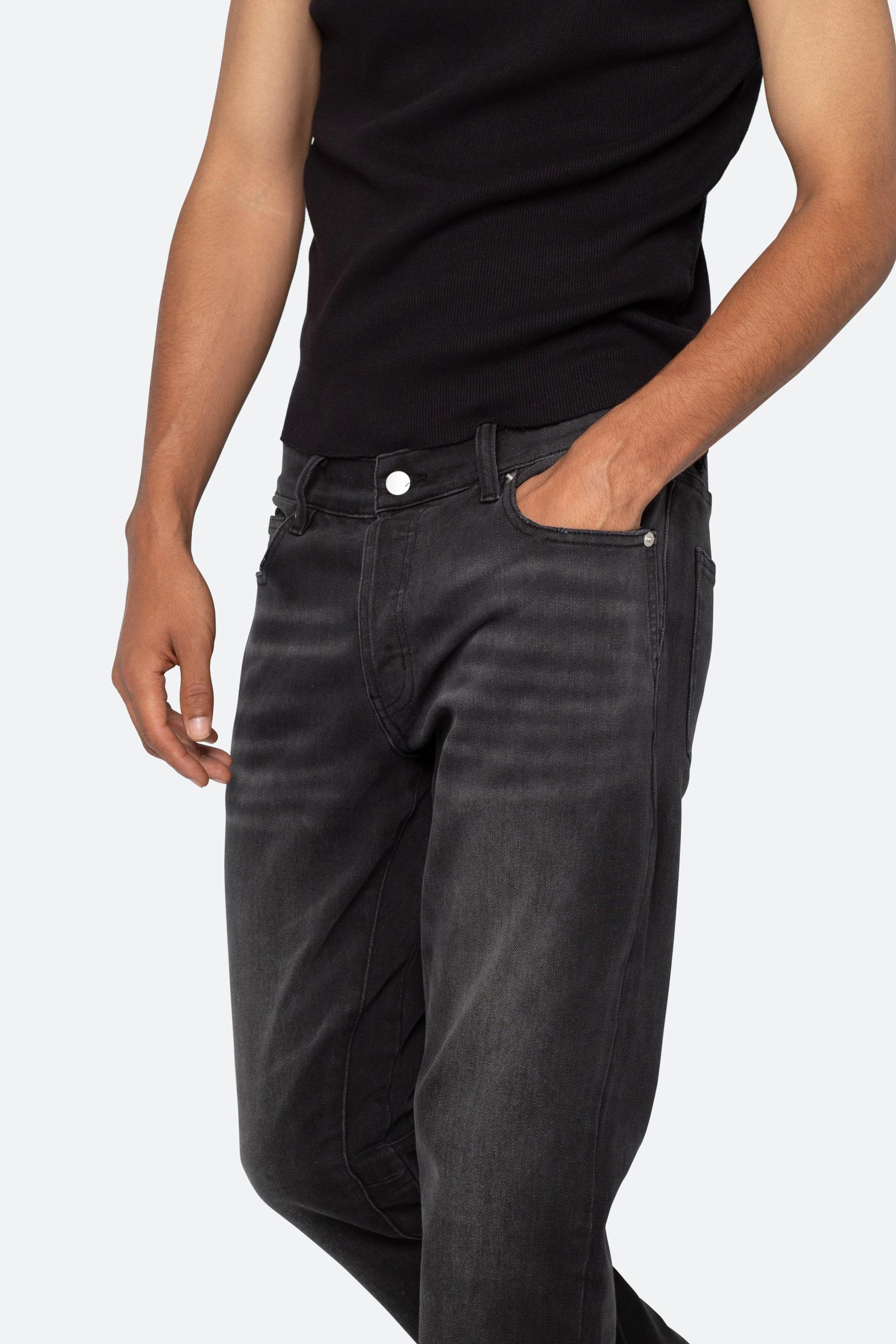 M524 Slim Stacked Denim - Washed Black Product Image