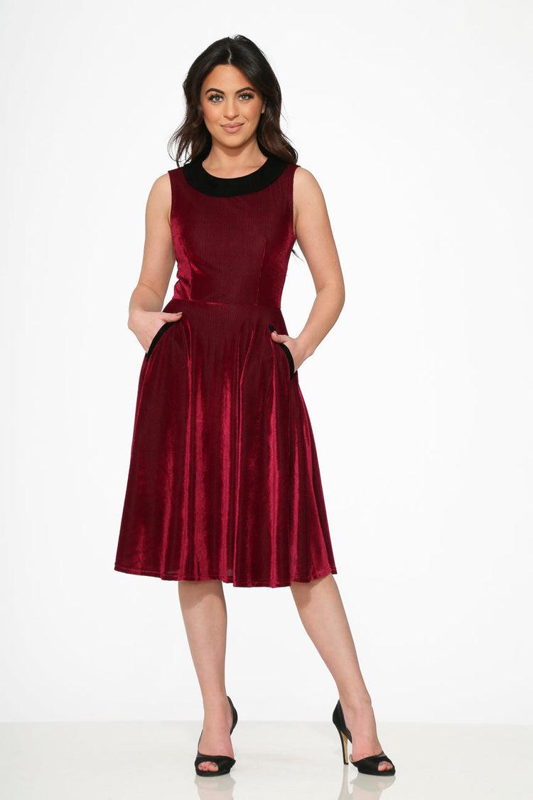 Purple Kurtroy with Black Collor Swing Dress Product Image