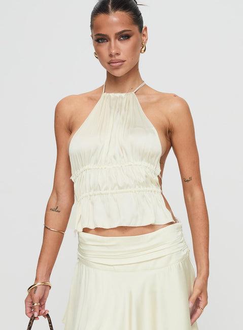 Legacy Halter Top Ivory Product Image